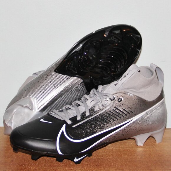 Nike Vapor Edge Pro 360 2 Football Cleats Mens 13 Metallic Silver Black - Picture 1 of 6